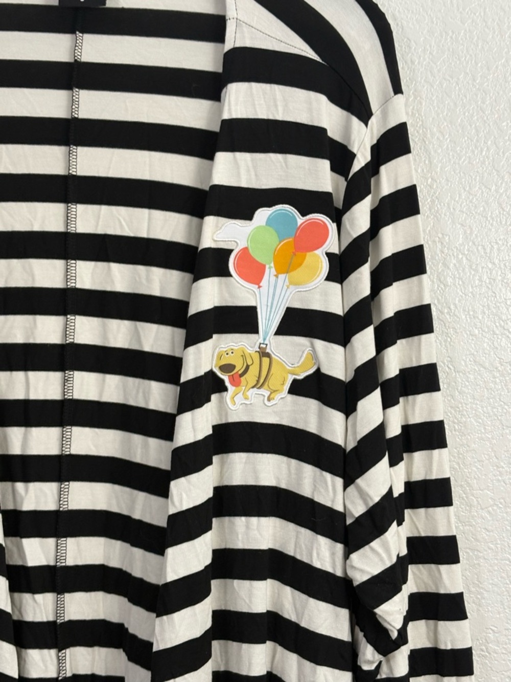 Torrid Disney Pixar UP! Doug Striped Open Front T-Shirt Cardigan - Picture 4 of 9